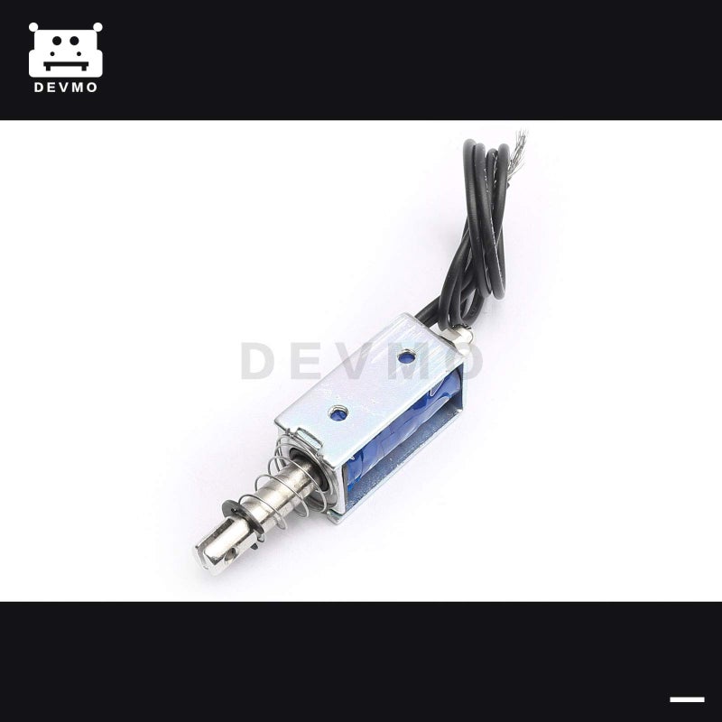 DEVMO JF-0530B DC12V 300mA 5N/10mm Pull-Push-Type DC Linear Motion Solenoid Electromagnet - Image 4